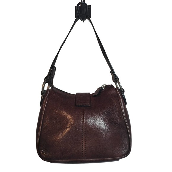 Wilson's Leather vintage small hand purse brown Italian leather - Picture 3 of 9